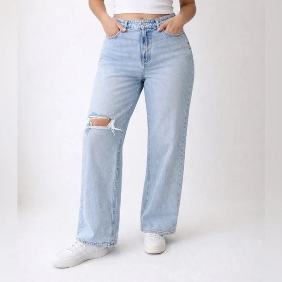 Abercrombie & Fitch Light Blue Flare Jeans - Picture 1 of 7